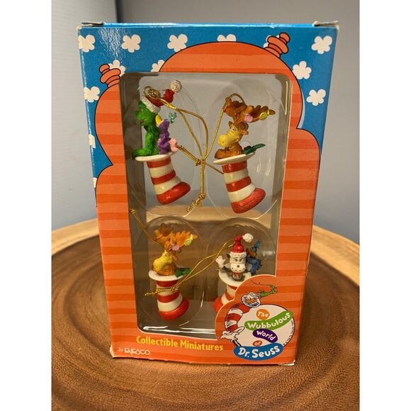 Dr. Seuss The Wubbulous World Collectible Miniature Ornaments Set By Enesco 1997 - Picture 1 of 8